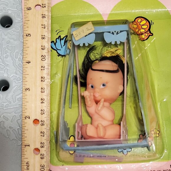 VTG 1971 Itty Bitty Baby Doll Soft 2" Cuddle Doll With Accessory New In Package - Picture 11 of 11